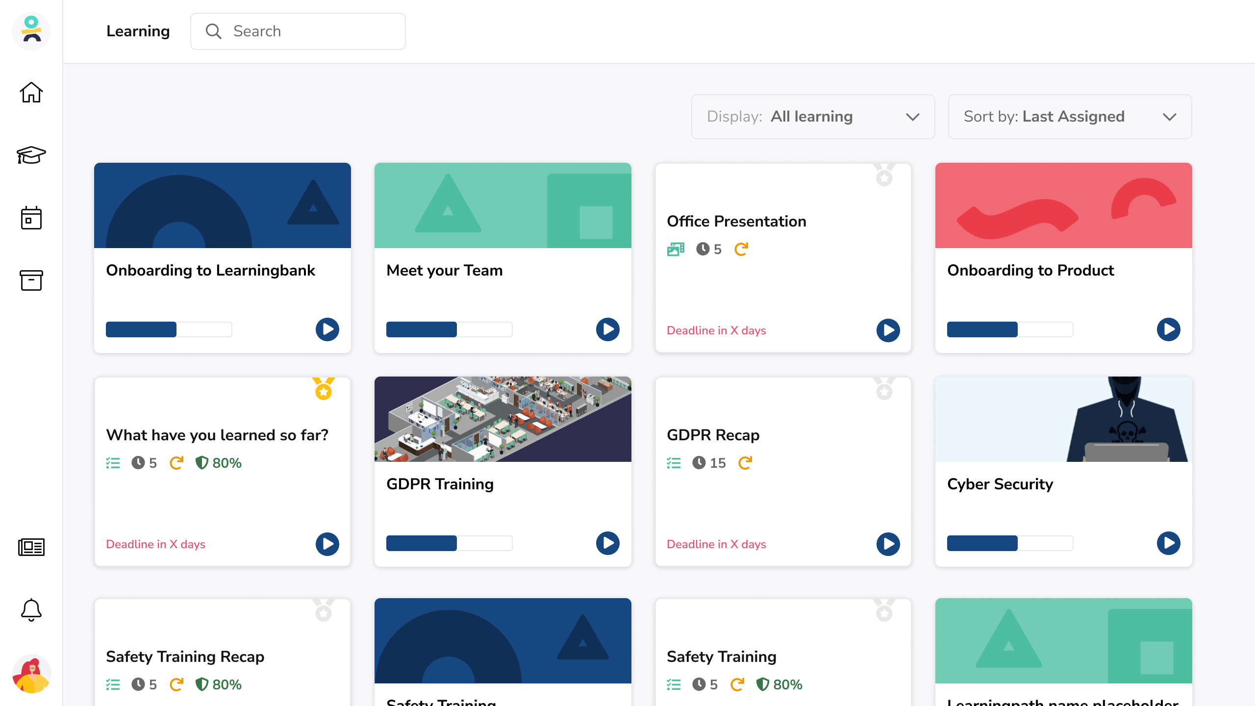 Learningbank Screenshot